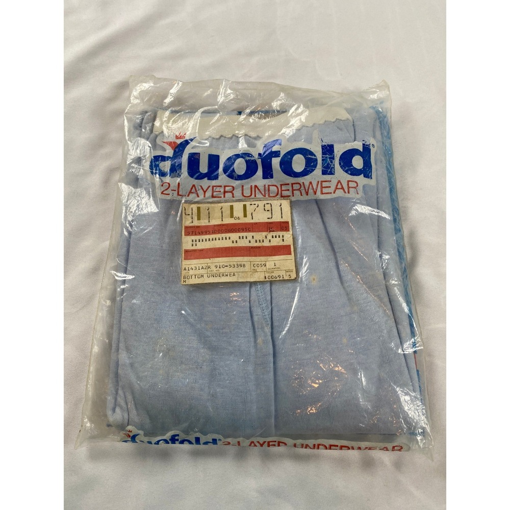 Duofold 2-Layer Underwear Bottom Womens M Blue NEW Vintage Thermal Long Johns